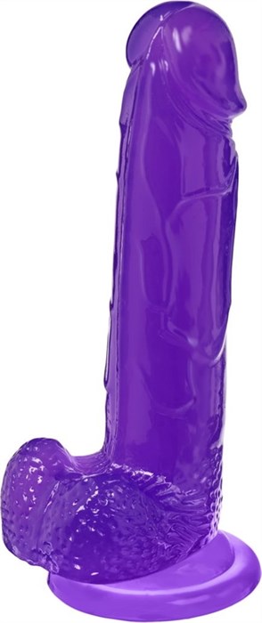 Фиолетовый реалистичный фаллоимитатор Mr. Bold L - 18,5 см. - фото 443663