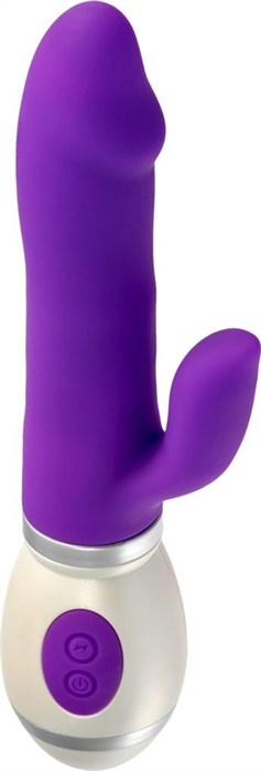 Фиолетовый вибратор-кролик Miss Jessy - 18,5 см. - фото 443702