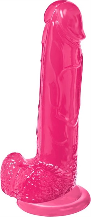 Розовый реалистичный фаллоимитатор Mr. Bold L - 18,5 см. - фото 443771