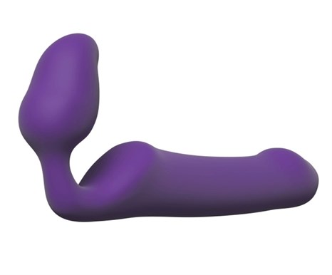 Фиолетовый безремневой страпон Queens L - фото 444135