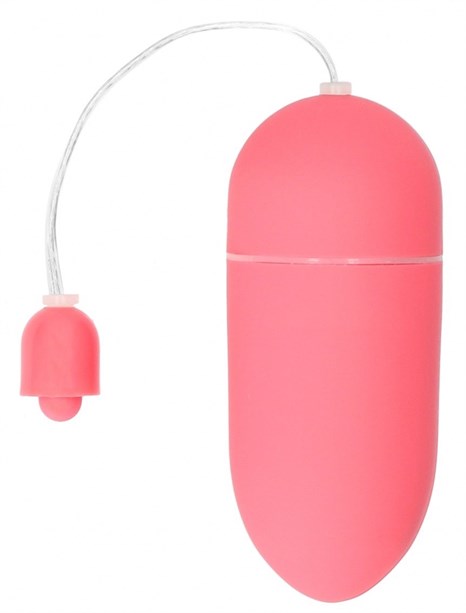 Розовое гладкое виброяйцо Vibrating Egg - 8 см. - фото 444342