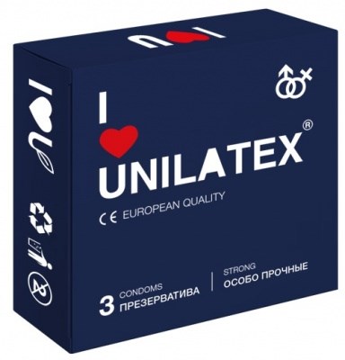 Ультрапрочные презервативы Unilatex Extra Strong 3 шт