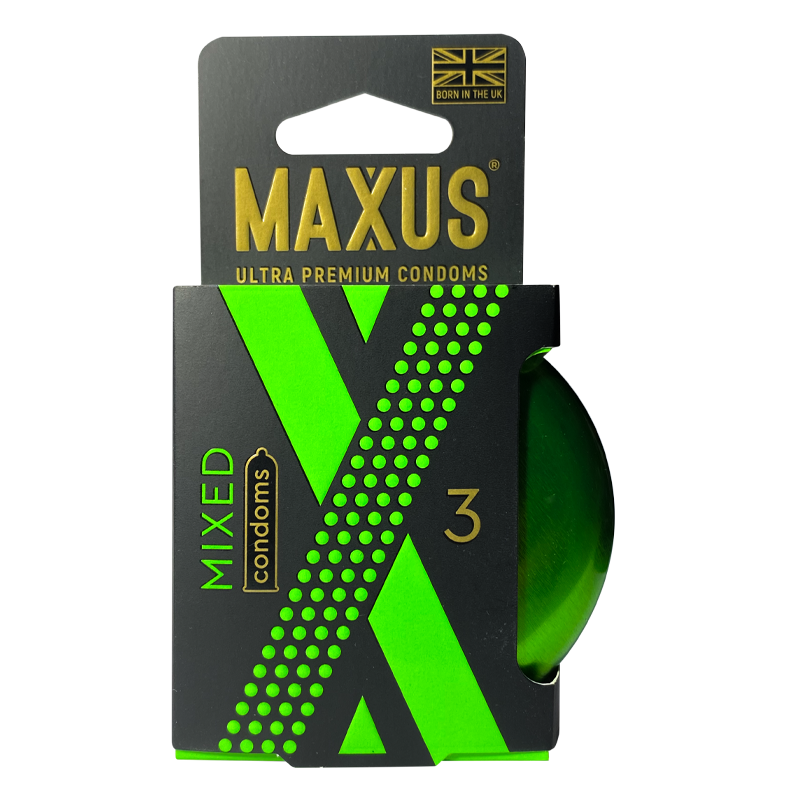 Презервативы в металлическом кейсе MAXUS Mixed 3 шт