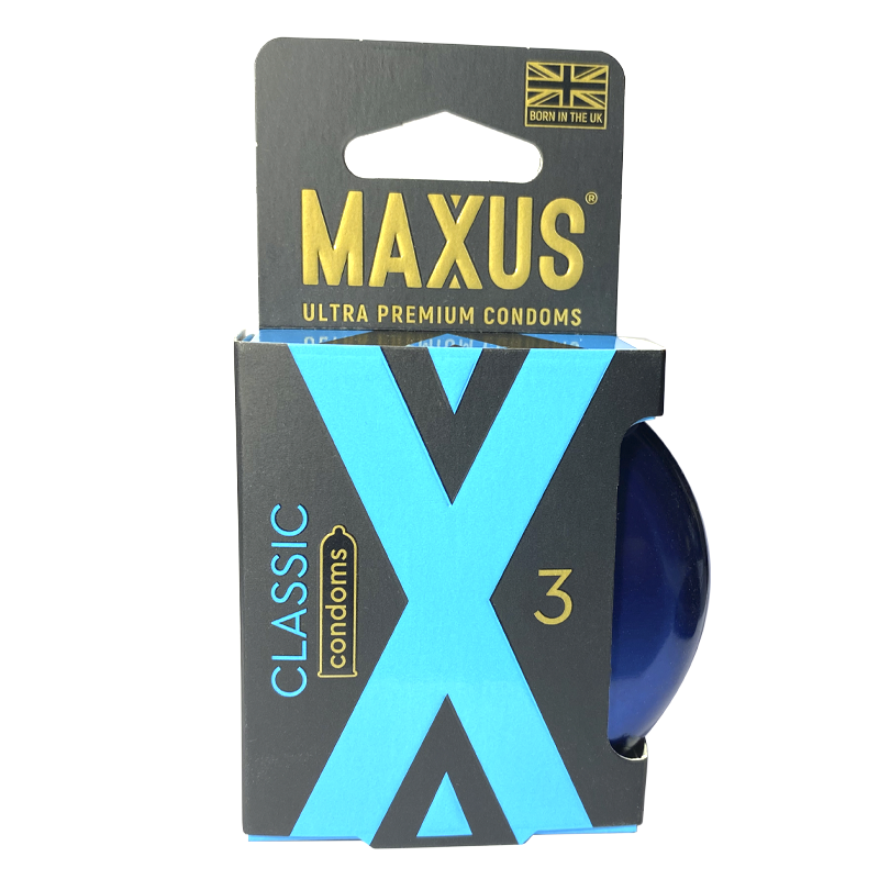 Классические презервативы в металлическом кейсе MAXUS Classic 3 шт