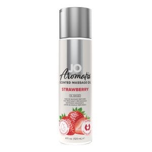 Массажное масло JO Aromatix Massage Oil Strawberry с ароматом клубники - 120 мл.