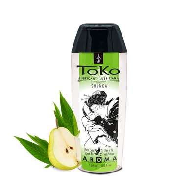 Интимный гель серии Toko Aroma, Экзотический зеленый чай и груша, 165 мл