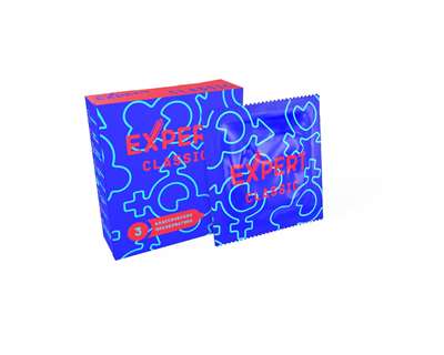 ПРЕЗЕРВАТИВЫ EXPERT CLASSIC № 3 (КЛАССИЧЕСКИЕ), 3 штуки