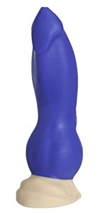 Синий фаллоимитатор "Номус Mini" - 17 см.