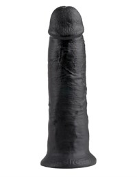 Чёрный фаллос-гигант 10" Cock - 25,4 см.