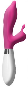 Розовый вибратор-кролик Adonis - 21,5 см.