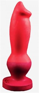 Красный фаллоимитатор "Стаффорд large" - 26 см.