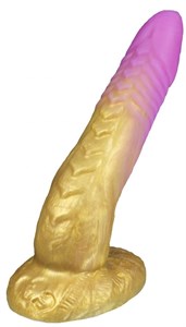 Золотистый фаллоимитатор "Феникс mini" - 18,5 см.