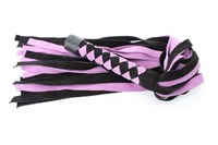 Черно-фиолетовая плеть из замши - 60 см.