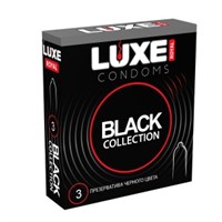 Презервативы LUXE Royal черного цвета 3 шт