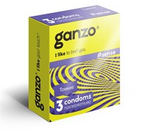 Ультратонкие презервативы Ganzo Sence - 3 шт.
