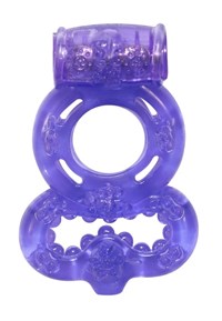 Фиолетовое эрекционное кольцо Rings Treadle с подхватом 0114-61lola