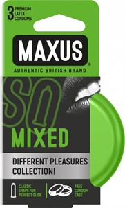 Презервативы в металлическом кейсе MAXUS Mixed 3 шт