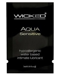 Мягкий лубрикант на водной основе WICKED AQUA Sensitive - 3