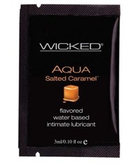 Лубрикант со вкусом соленой карамели Wicked Aqua Salted Caramel - 3