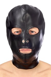 Маска-шлем с прорезями для глаз и рта