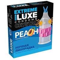 Стимулирующий презерватив  Ночная лихорадка  с ароматом персика