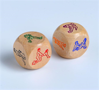 Игральные деревянные кубики "Позы"