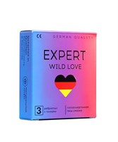 ПРЕЗЕРВАТИВЫ EXPERT WILD LOVE № 3 (РЕБРИСТЫЕ С ТОЧКАМИ), 3 штуки