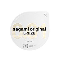 Презервативы Sagami Original 0.01 L-size увеличенного размера - 1 шт.