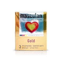 Презервативы Masculan Gold с ароматом ванили 3 шт