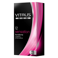 Презервативы VITALIS PREMIUM sensation с пупырышками и кольцами - 12 шт.