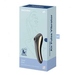 Вакуумный массажер Satisfyer Dual Kiss black 003009SA