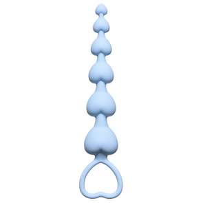 Анальная цепочка Heart's Beads Blue