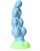 Голубой фаллоимитатор "Посейдон" с ярко выраженным рельефом - 19 см. - фото 286424