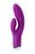Фиолетовый вибратор с ресничками Anita - 18 см. - фото 288612