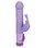 Фиолетовый силиконовый вибратор с виброзайчиком - 16,5 см. - фото 291200