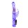 Фиолетовый вибратор-кролик с функцией ротации - 21,5 см. - фото 292532
