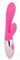 Розовый вибромассажер с отростком с 10 режимами вибрации - фото 292914