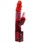 Красный вибратор с клиторальным отростком JK UNDENIABLE 7.5 PEARL DIVER - 19 см. - фото 293363