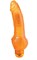 Оранжевый гелевый вибратор с широким основанием JELLY JOY 7INCH 10 RHYTHMS - 17,5 см. - фото 293378