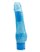 Голубой водонепроницаемый вибратор JELLY JOY ROUGH RIDGES MULTISPEED VIBE - 18 см. - фото 295217