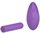 Фиолетовая вибропуля с пультом Rechargeable Remote Control Bullet - 7,62 см. - фото 296140