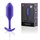 Фиолетовая пробка для ношения B-vibe Snug Plug 2 - 11,4 см. - фото 300461