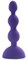 Фиолетовый анальный вибростимулятор Anal Beads S - 14,5 см. - фото 301356