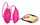 Парные розовые виброяца Sole Egg с пультом - фото 306781