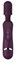Фиолетовый универсальный массажер Silicone Massage Wand - 20 см. - фото 308108
