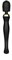 Черный вибратор Oscar - 32,2 см. - фото 308238