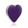 Фиолетовый вибратор-сердечко Heart Vibe - фото 308449