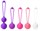 Набор из 5 разноцветных вагинальных шариков - фото 309547