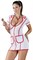 Сексуальное платье медсестры на молнии - фото 325436