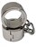 Серебристые металлические гладкие наручники - фото 329495